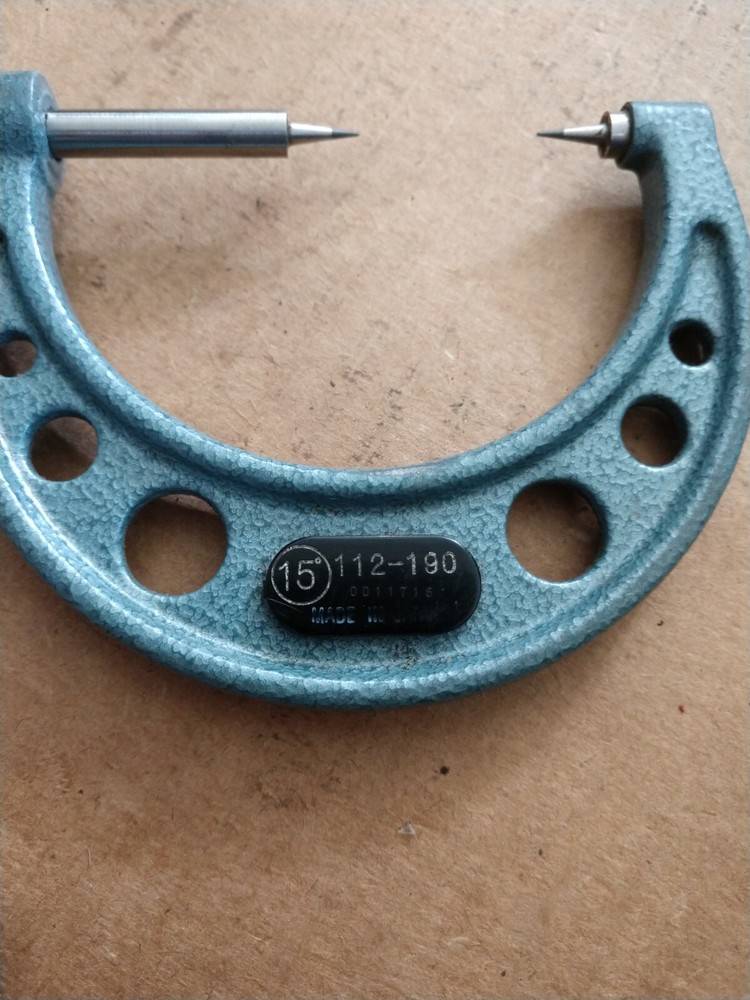 Mitutoyo 112-190 15 Degree Point Micrometer