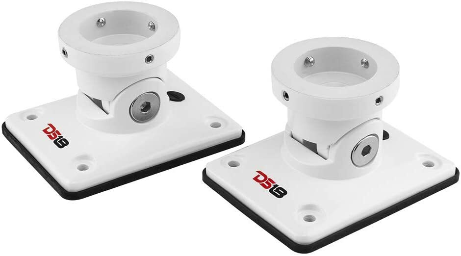 DS18 Hydro FLMBPS/White - Universal Flat Mount Bracket for All Elements (Pair)