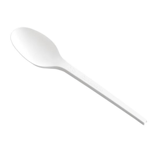 Watson Distributing Heavy Duty Disposable Spoon White 6.5 Inch - 100/Case