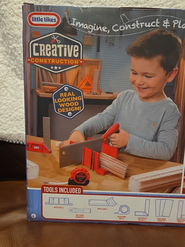 little tikes Creative Construction Measure & Cut Set - Includes 5 Accessories,