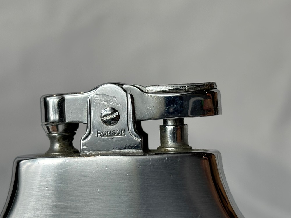 Vtg Ronson Mastercase Lighter Cigarette Holder Combo W/ Pouch "EJG" Initials