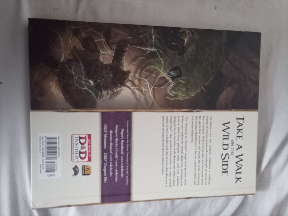 Dungeons & Dragons, RPG Supplement - Primal Power (Barely Used)