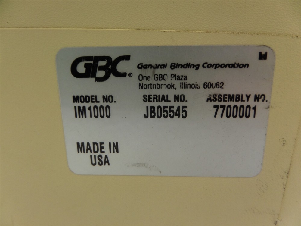 GBC Image-Maker 1000 Binding Machine