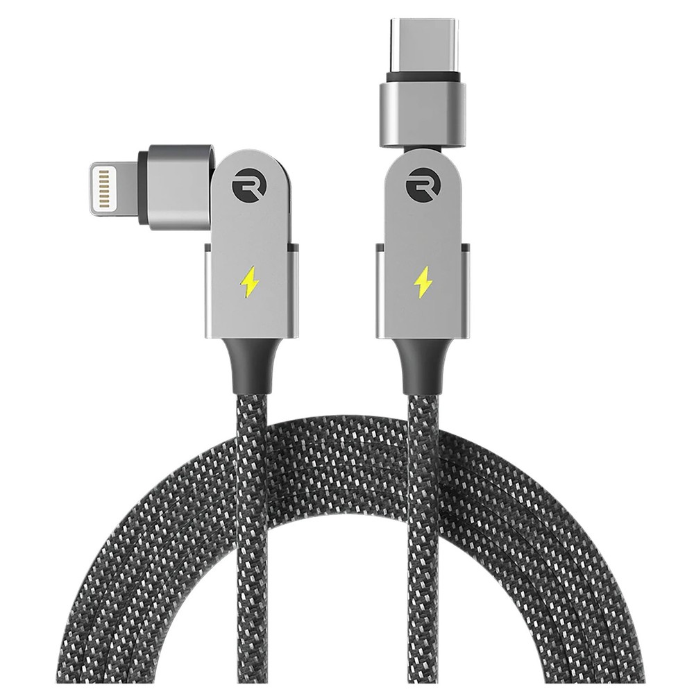 Raycon® Magic Spin Pro 100-Watt Apple® to USB-C® Charge and Sync Cable, 6.6 ft.