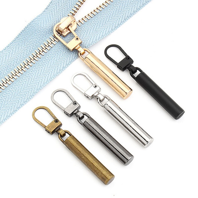 4 PCS Detachable Zipper Pull Replacement Zippers Pull Tabs Zipper Sliders Repair
