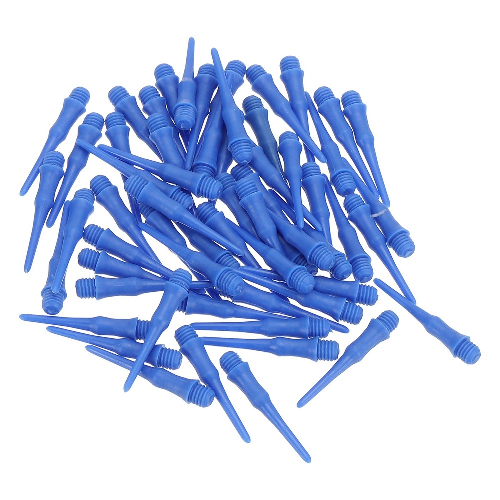 90Pcs 2BA Thread Plastic Soft Dart Tips Replacement Dart Accessories, Navy Blue