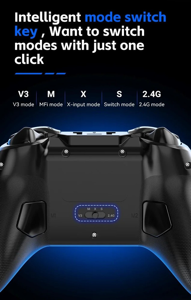 G6 wireless mobile game controller with Hall trigger and Hall joystick support