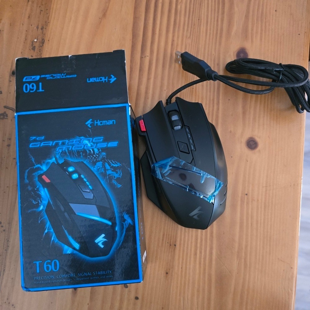 Gaming Hcman T60 wired gaming mouse Nwt