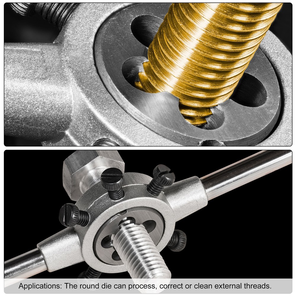 1/2-13 UNC Round Die Machine Thread Right Hand Threading Die 2 Set