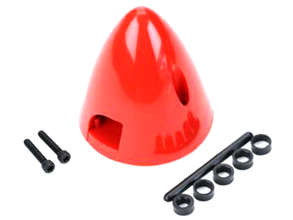 Spinner, 4 Pin, 2-1/4", Red