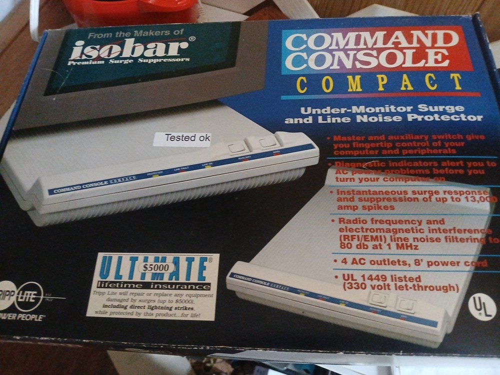 Tripp Lite Command Console CCC-4 Voltage Surge Suppressor, Vintage Open Box
