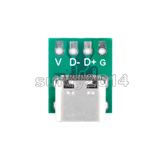10Pcs USB 3.1 Type C 16Pin Test PCB Board Adapter 16P Connector Socket