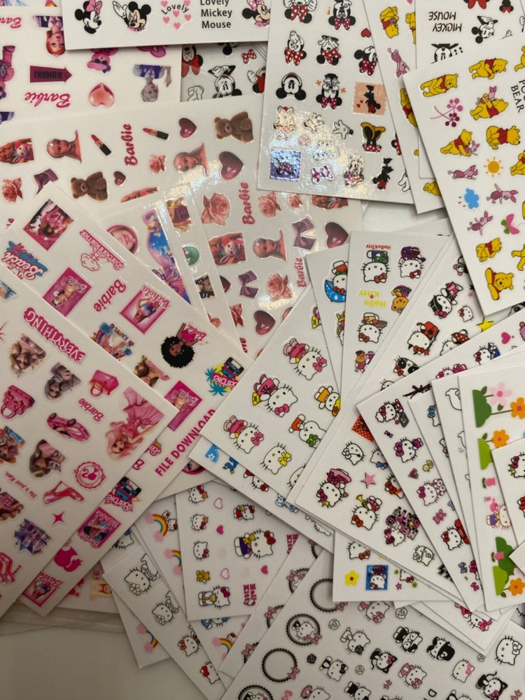 Hello Kitty Nail Stickers Decals DIY
