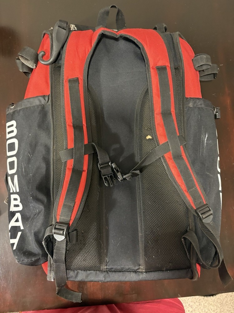 Red Boombah superpack bat bag