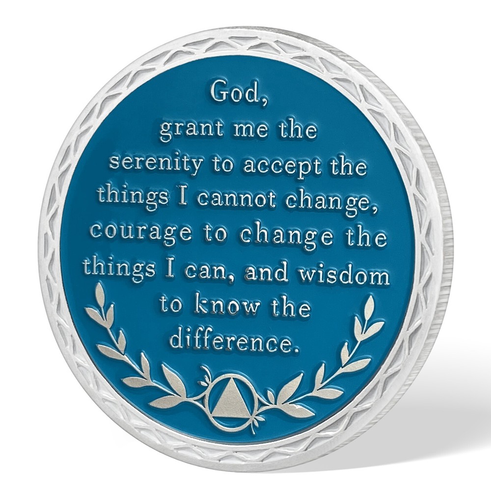 3 Year Sobriety Coin, AA Chips Medallion Alcoholics Anonymous Three Years Sober