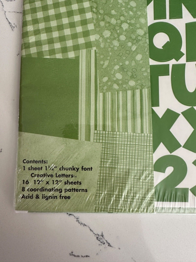 Making Memories Watercolor Collection Willow Value Pack Letters Sheets Patterns