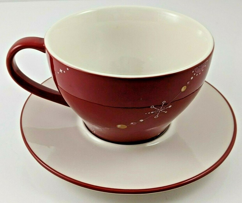 Christmas Starbucks Tree Coffee Cup And Saucer 2006