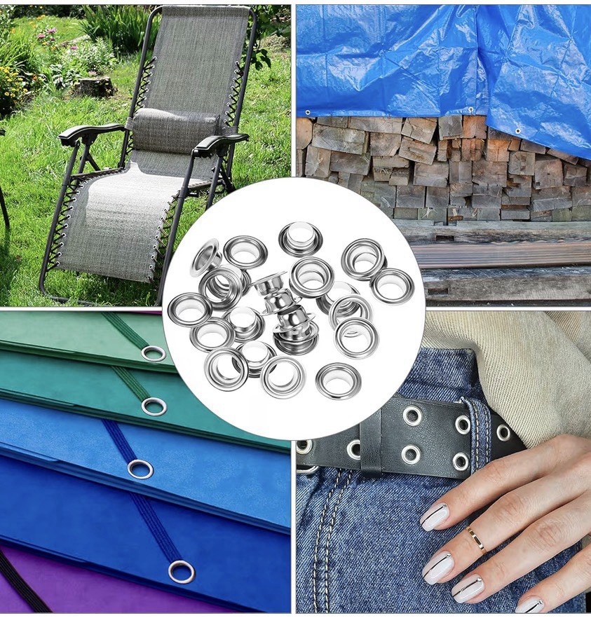 Set of 500 eyelets, for various uses.