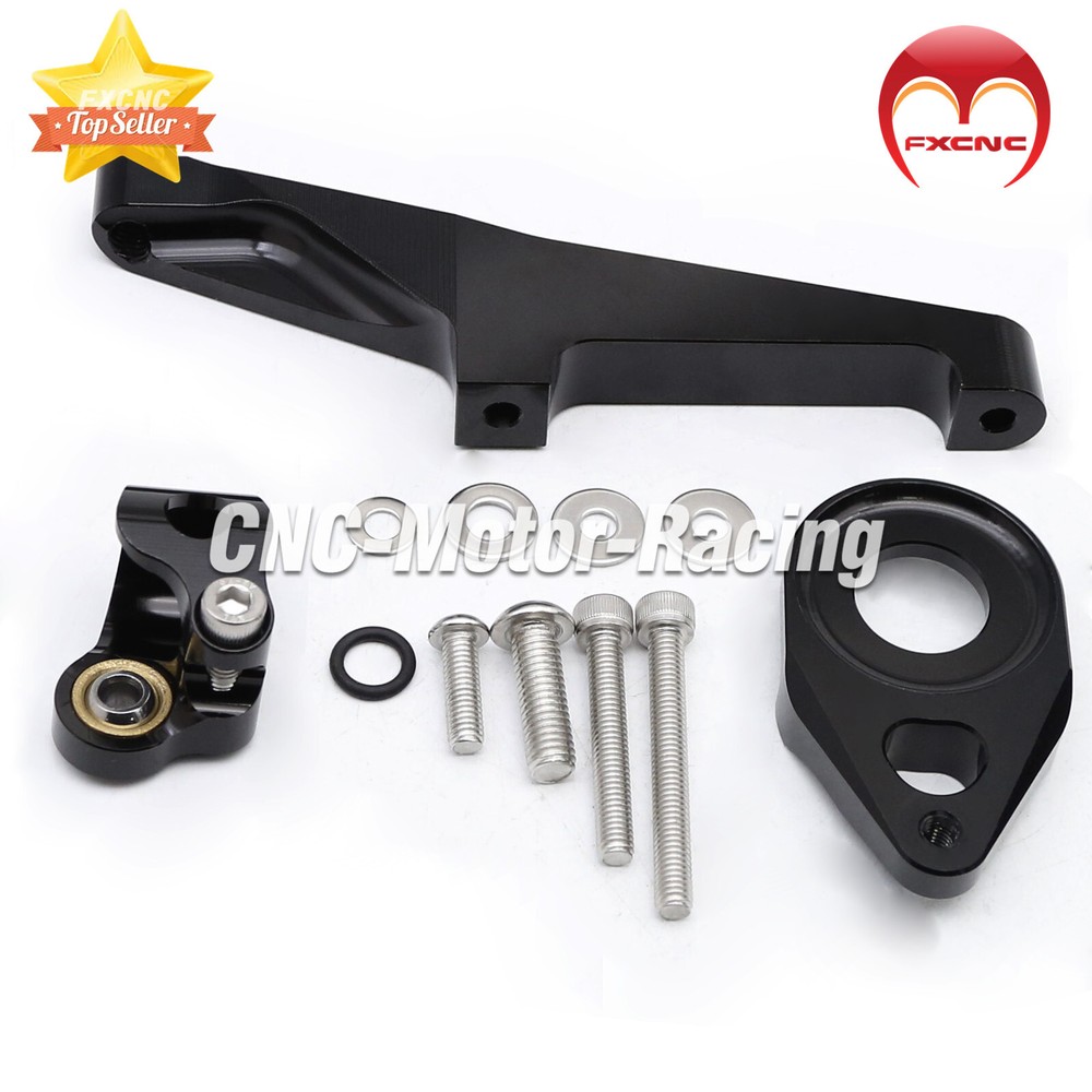 CNC Adjustable Stabilizer Steering Damper Bracket Kit For Suzuki SV650 2016-2024