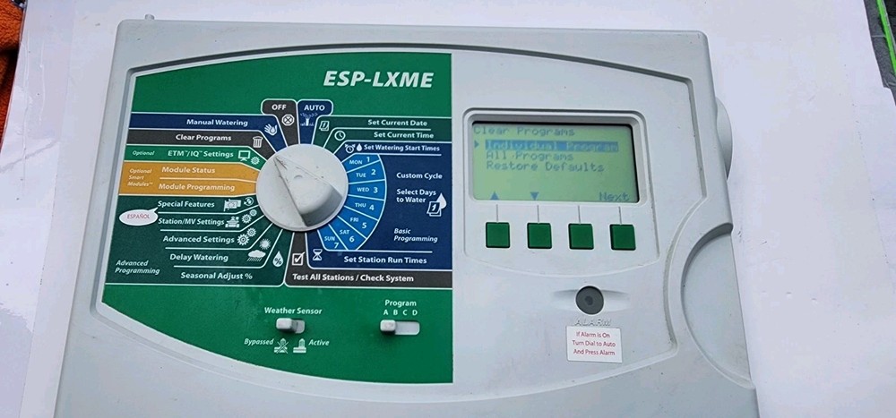 Rain Bird ESP-LXME Controller Front Control Panel Replacement Part Only