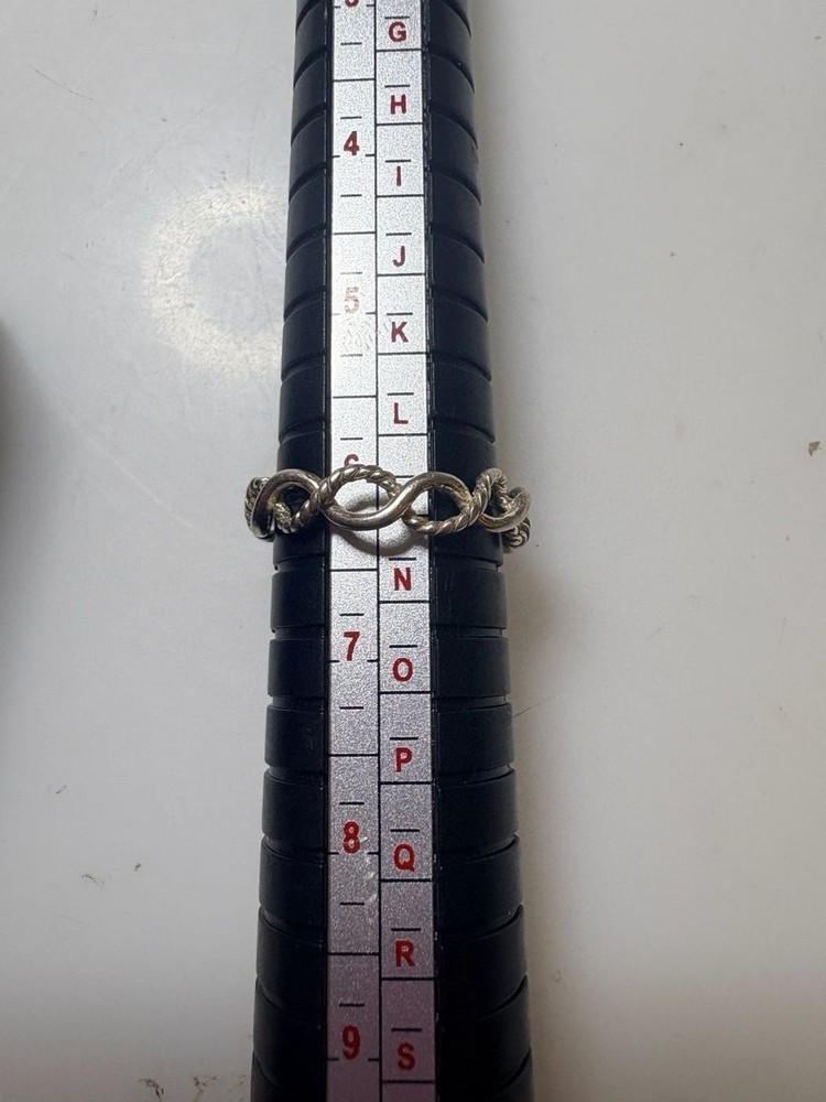 Hiho Silver Sterling Silver Intertwined Snaffle Bit Ring