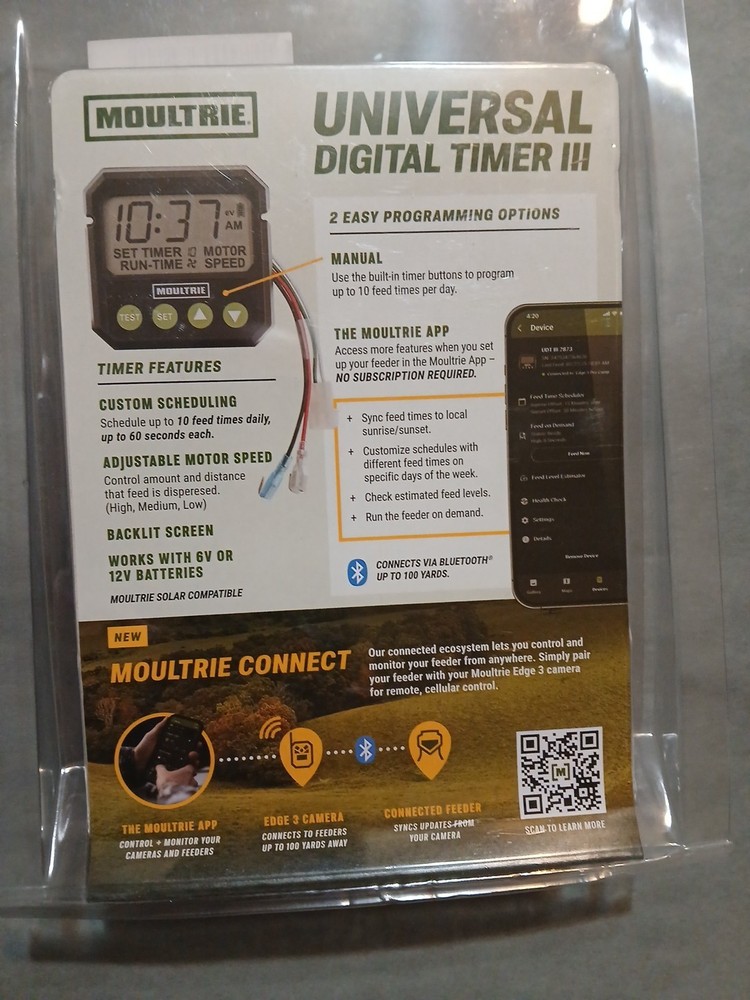Moultrie Universal Digital Timer III - Deer Feeder Timer - Digital Timer System