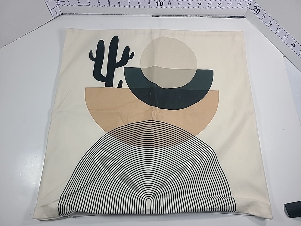 Three Decorative Pillowcases Stylized Dessert Scene