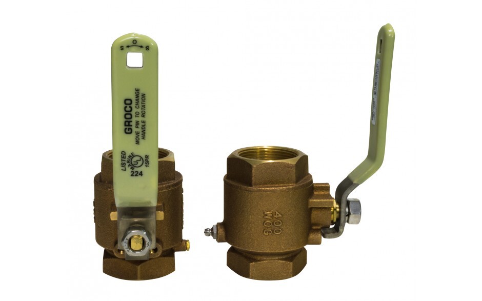 Groco 1-1/2" NPT Bronze Inline Valve