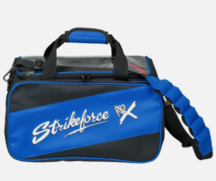 KR Strikeforce Fast Double Blue/Black 2 Ball Tote Bowling Bag