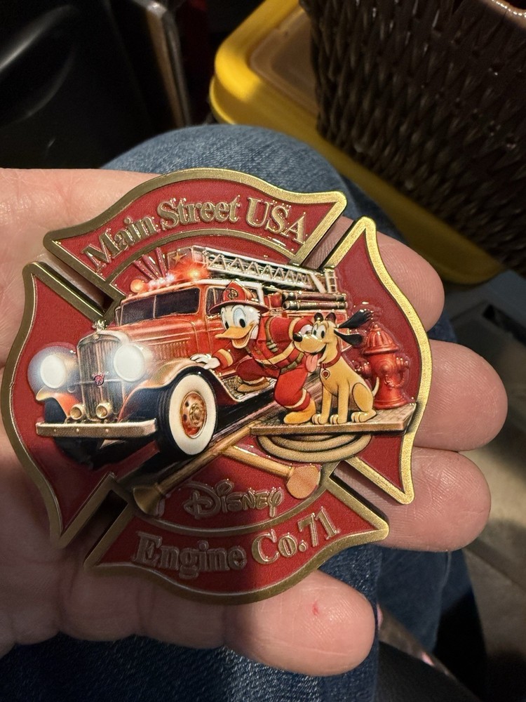 Disney Mickey Mouse Fire Department Challenge Coin