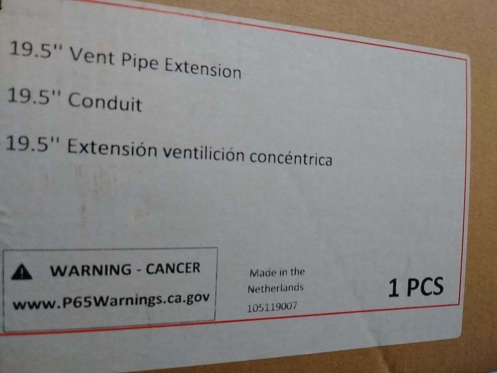 Ubbink 224052 19.5" Vent Pipe Extension