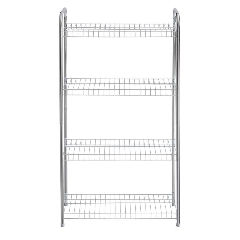 Freestanding 4-Tier Wire Shelving Unit Easy Assembly Durable Storage Solution US