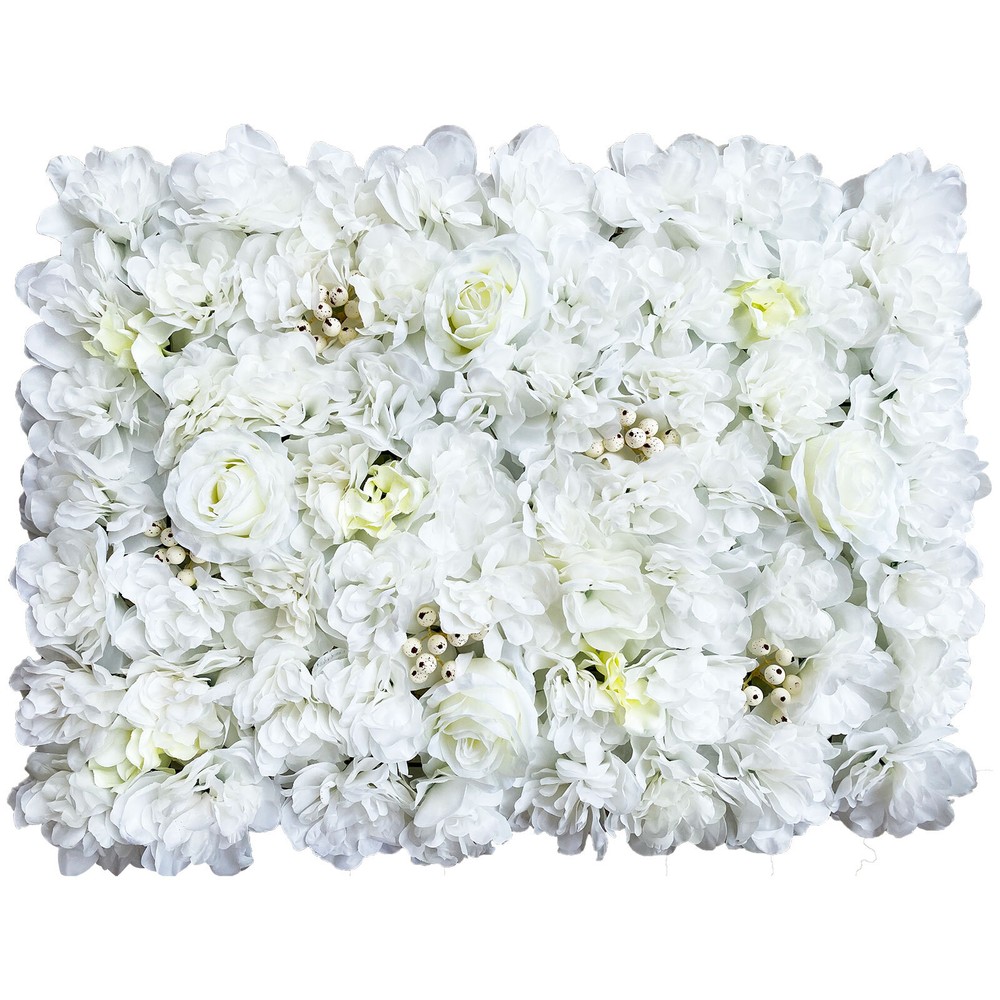 12* Artificial Flower Wall Panel Wedding Backdrop Event Party Flower Wall Panel