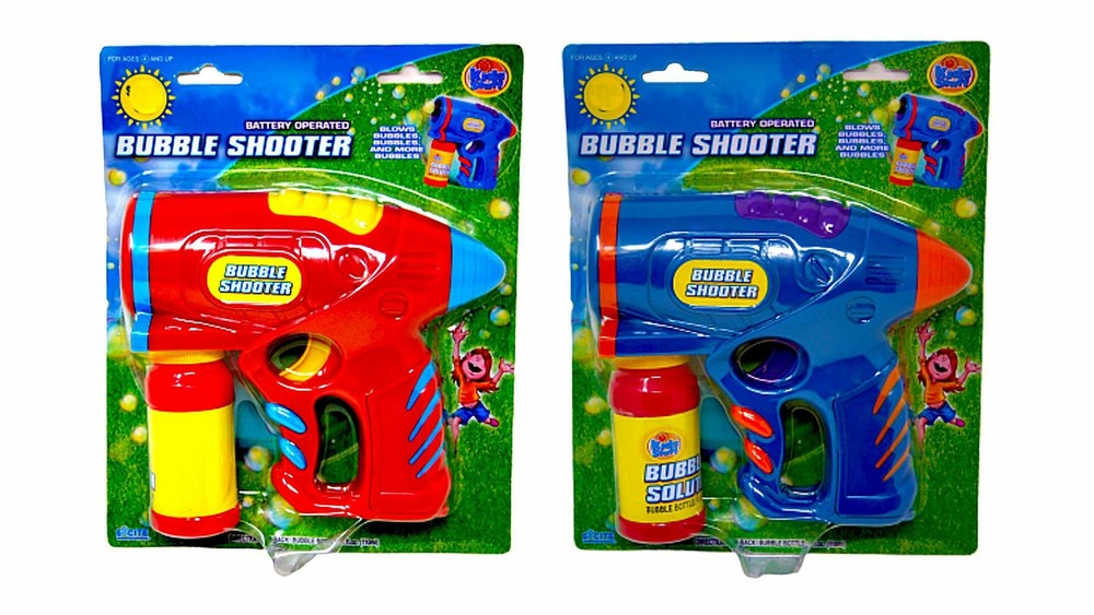 Kids Stuff Bubble Shooter with Bubble Solution (2 Pack), Colors Will Vary