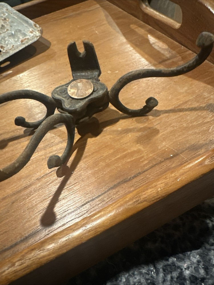 Victorian Multi 3 Hook - Iron Hanging On Wall