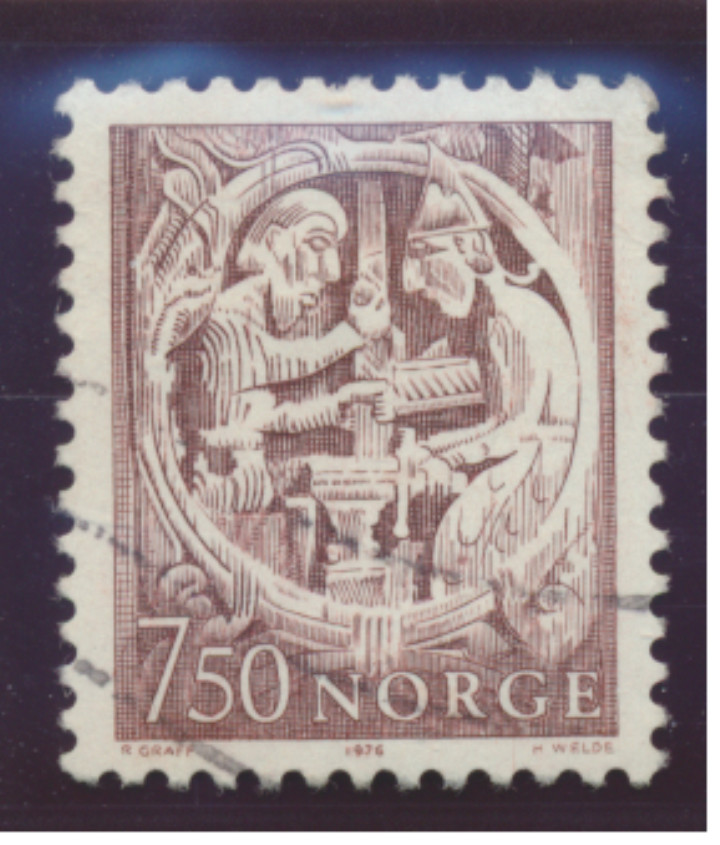 Norway Stamp Scott #669, Used
