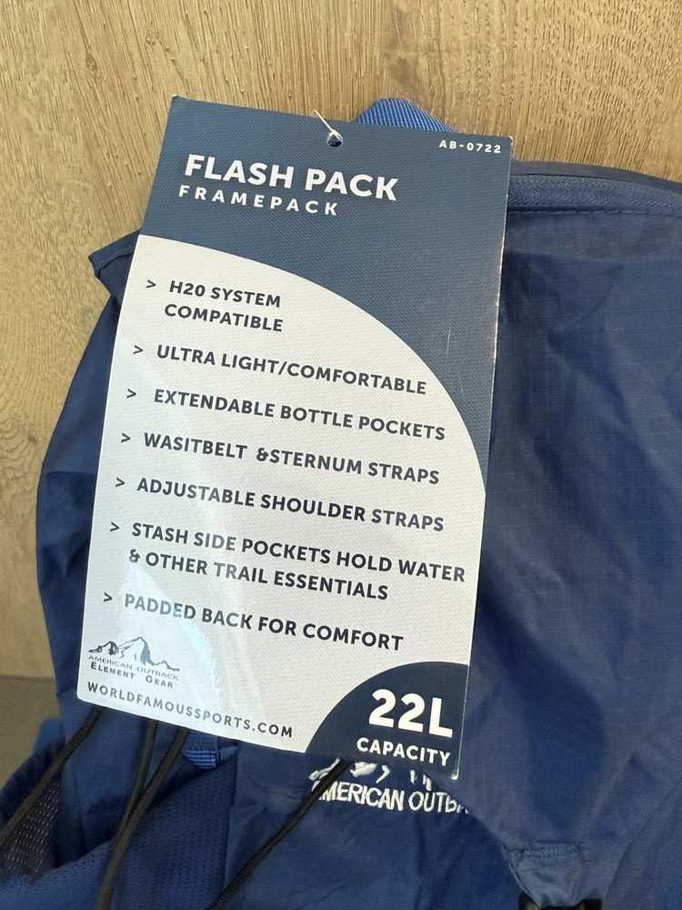 AMERICAN OUTBACK™ Flash Pack Hydration Hiking Backpack, 22 Liters
