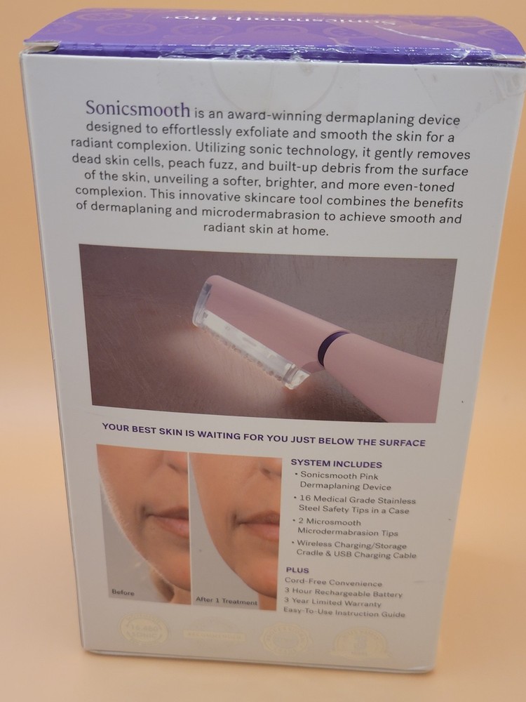 Michael Todd Beauty Sonicsmooth Pro+ Pink Sonic Dermaplaning System
