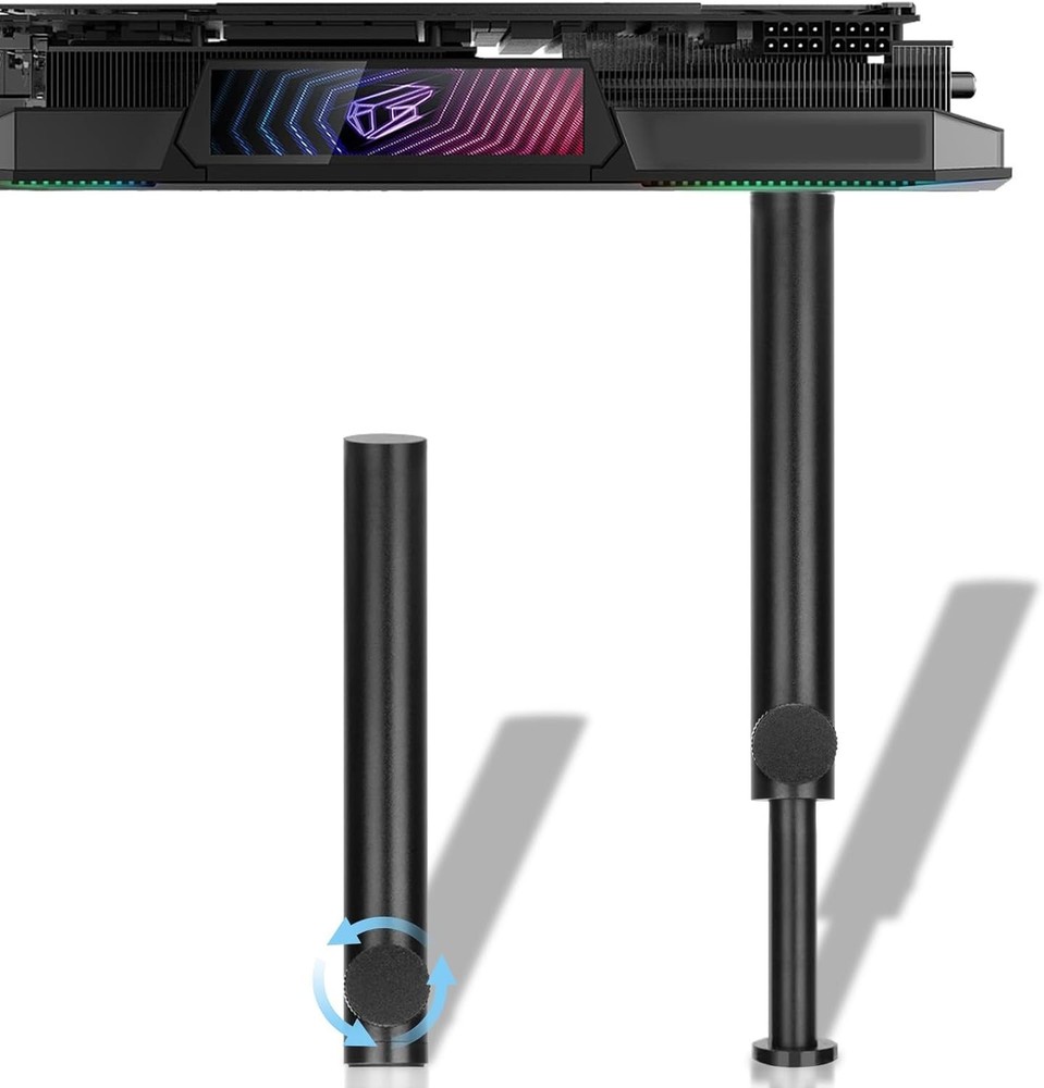 Tall GPU Support Bracket Heavy Duty Adjustable Anti Sag Holder for Graphics Card
