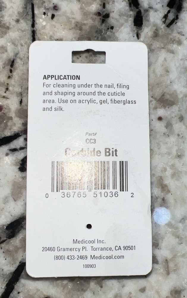 Medicool Professional Carbide Bit 3/32 FINE Grit - (CC3)