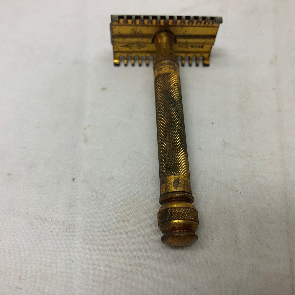Vintage Gillette Gold Safety Razor
