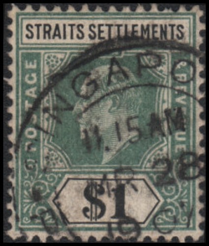 Straits Settlements #123 Used