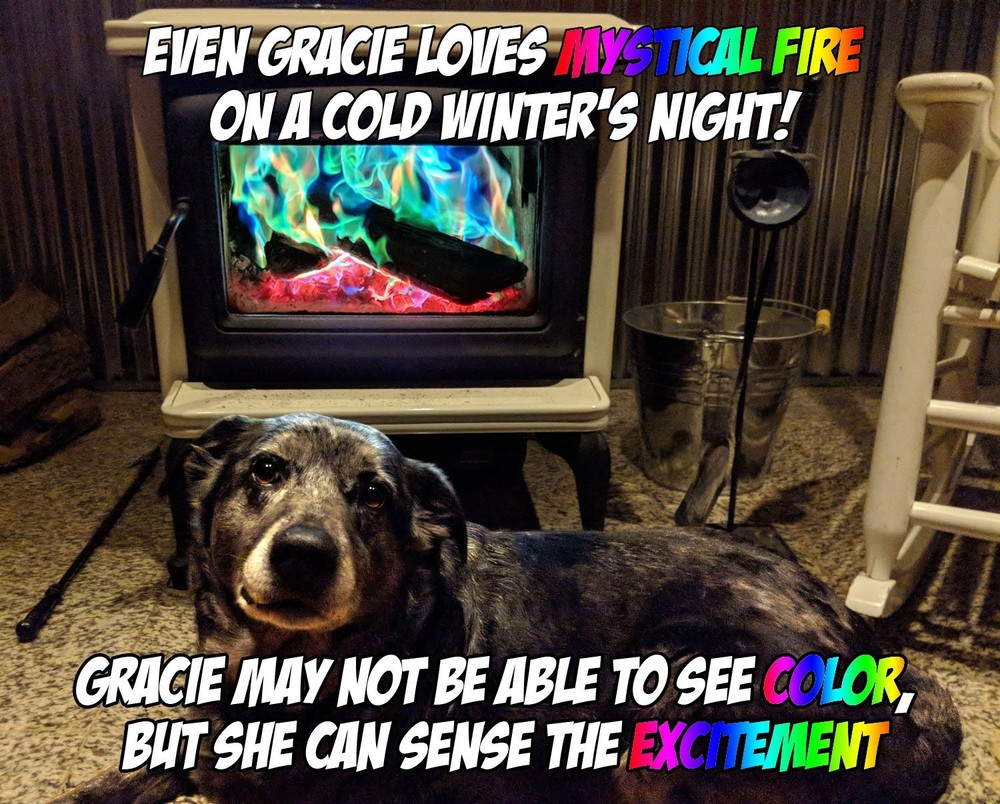 Mystical Fire Merlin’s Color Changing Packets Pits Campfire Green