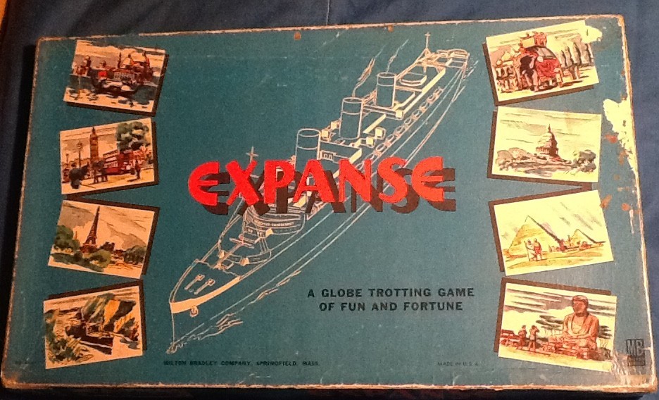 Expanse Board Game 1949 Milton Bradley Incomplete Educational