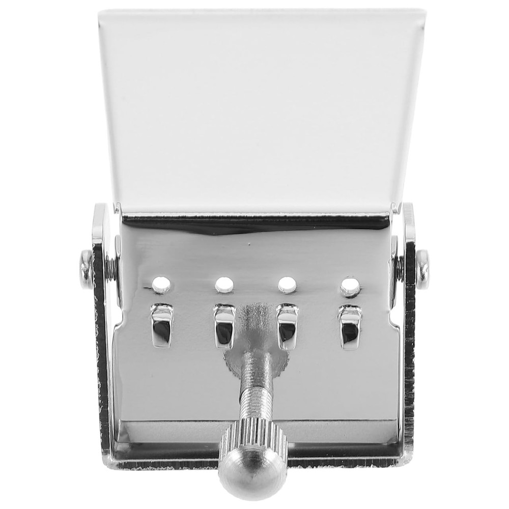 Silver Alloy Banjo Tailpiece 4 String Easy Install Durable Replacement Part