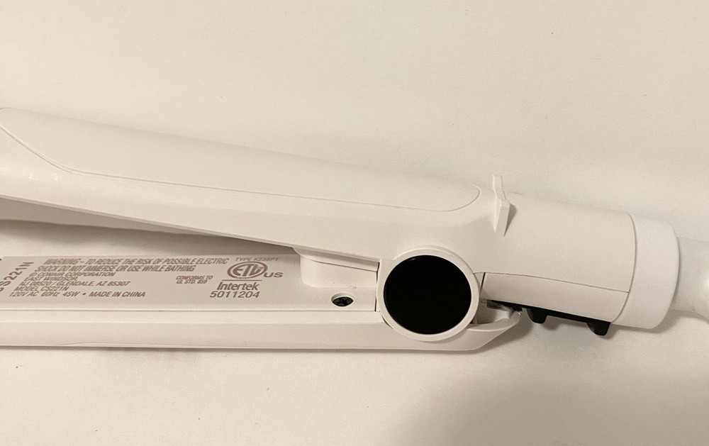 Conair Double Ceramic 1” White Flat Iron Model CS221N