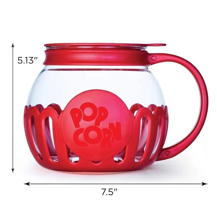 New open box Ecolution Premium Microwave Popcorn Popper 3 Quart Capacity