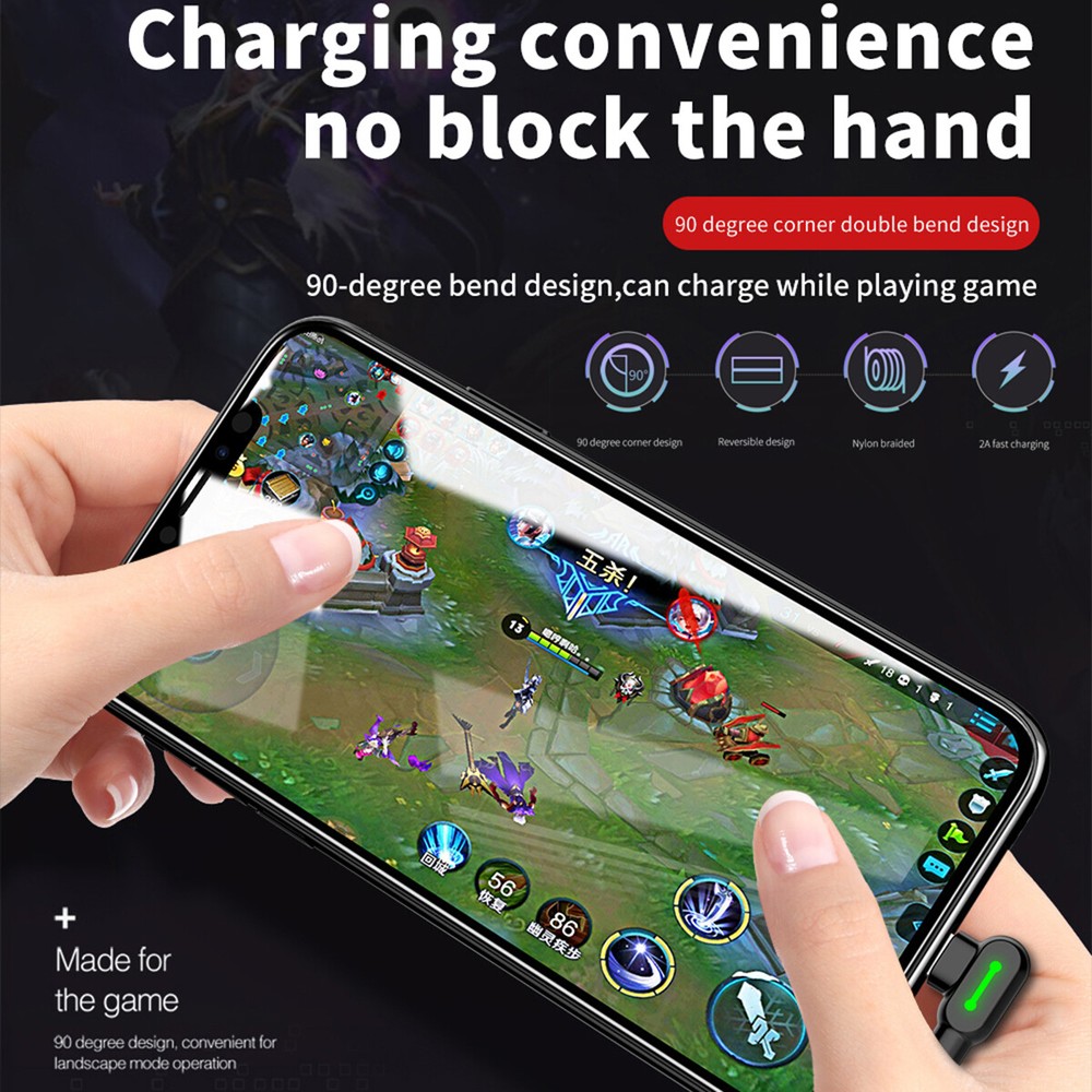 Mcdodo USB Type-C Charger Cable Fast Charging 90 Degree Right Angle Data Cord