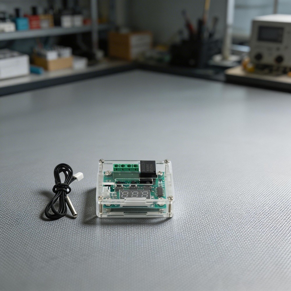 DC 12V Thermostat Temperature Controller Switch Board Red Digital Display & Case