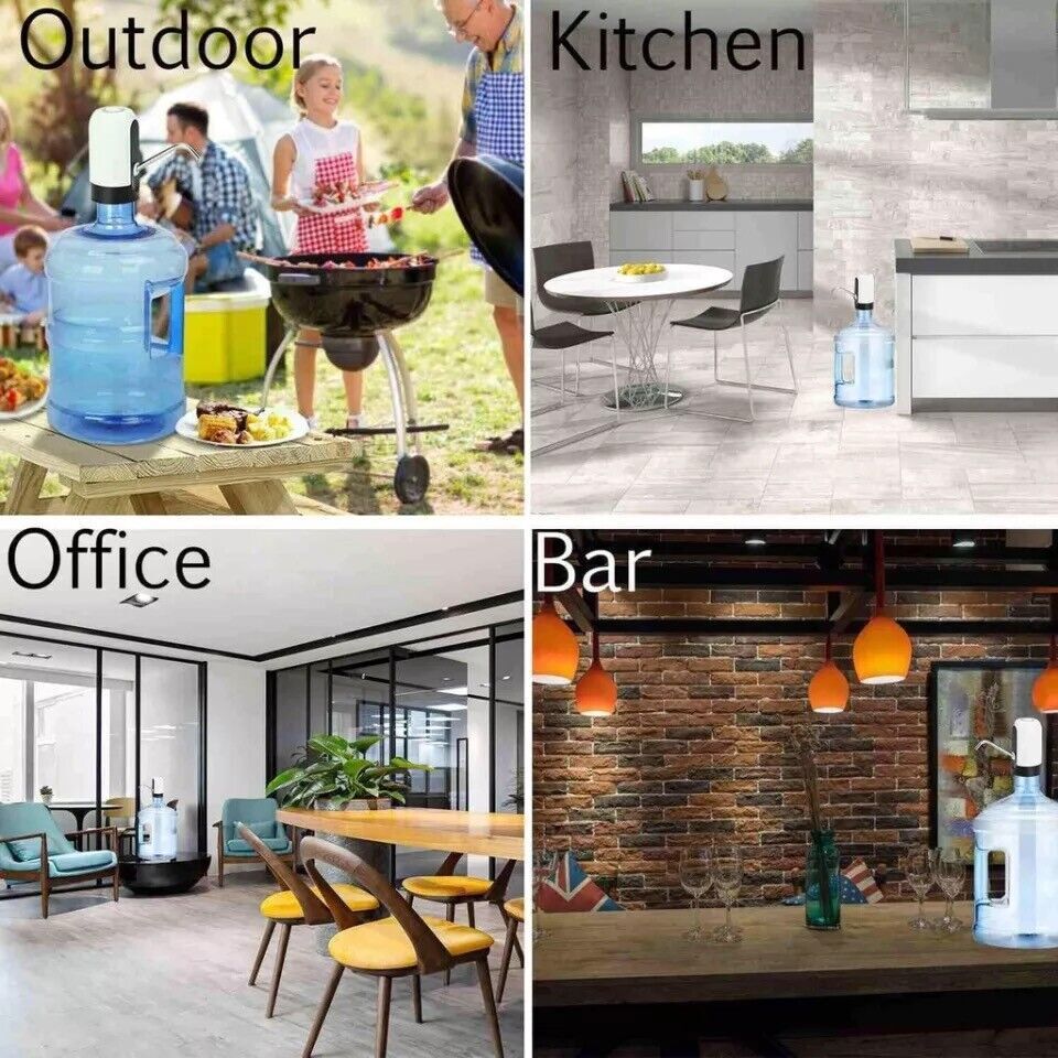 5 Gallon Water Bottle Switch Pump Electric Automatic Jug Dispenser USB Charging